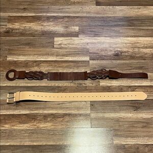 Banana Republic Brown and Tan Women's Belts